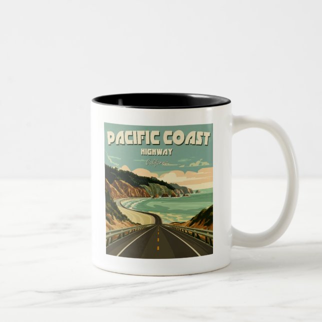 Tasse 2 Couleurs Route du Pacifique Vista (Droit)