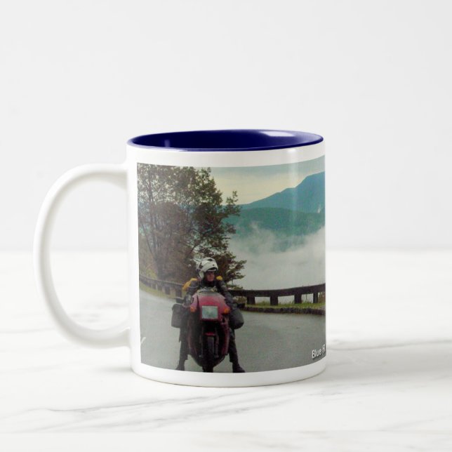 Tasse 2 Couleurs Route express bleue de Ridge (Gauche)