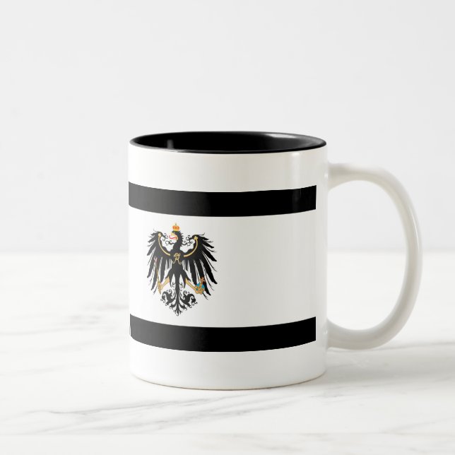 Tasse 2 Couleurs Royaume drapeau national de Prusse (Droit)