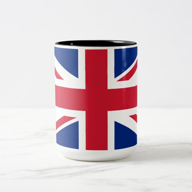 Tasse 2 Couleurs Royaume-Uni (British Flag) (Union Jack) (Royaume-U (Centre)
