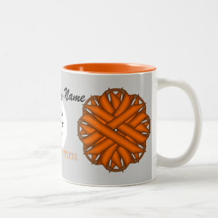 Tasse 2 Couleurs Ruban de fleurs orange Tmpl par Kenneth Yoncich