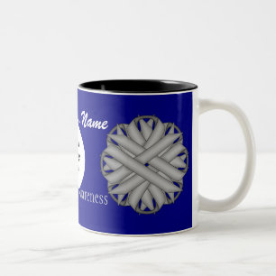 Tasse 2 Couleurs Ruban gris/gris Fleur Tmpl par Kenneth Yoncich