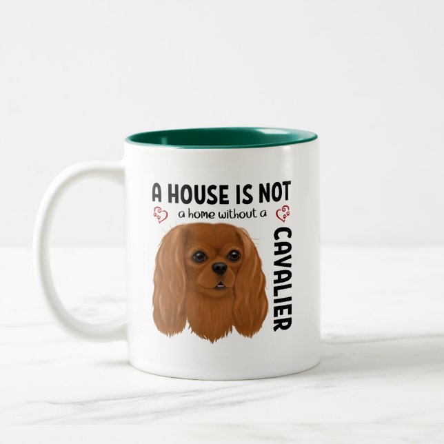 Tasse 2 Couleurs Ruby Cavalier King Charles Spaniel   (Gauche)