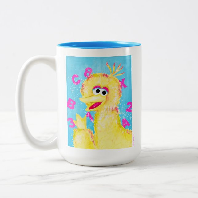 Tasse 2 Couleurs Rue Sésame | Big Bird Waving (Gauche)