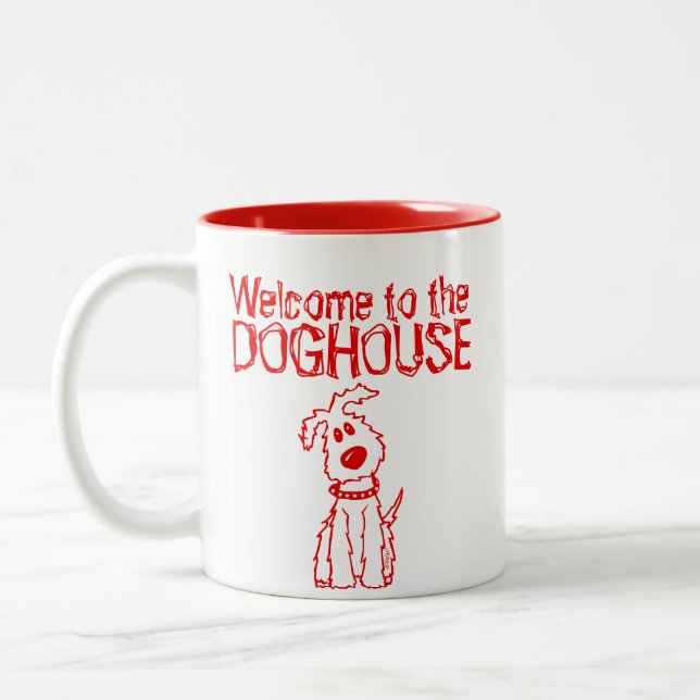 Tasse 2 Couleurs Rufus Doghouse (Gauche)