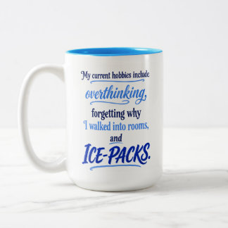 Tasse 2 Couleurs Ruminations & Glace | Humour de Milieu de Vie 