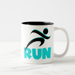 Tasse 2 Couleurs RUN Aqua