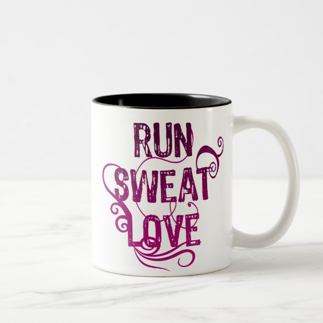 Tasse 2 Couleurs Run Sweat Love (Droit)