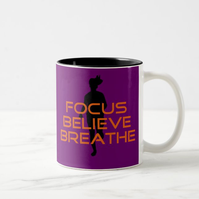 Tasse 2 Couleurs Running Orange Focus (Droit)