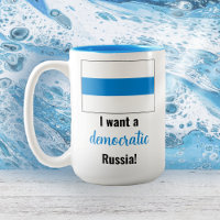 Russie Anglais démocratique - Blanc Bleu Blanc dra