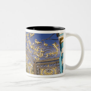 Tasse 2 Couleurs Russie, Pouchkine. Détail de la porte et tours de