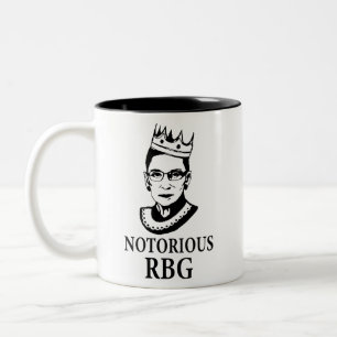 Tasse 2 Couleurs Ruth Bader Ginsburg Mug, RBG Mug, Rbg