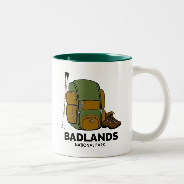 Tasse 2 Couleurs Sac à dos du parc national Badlands (Droit)
