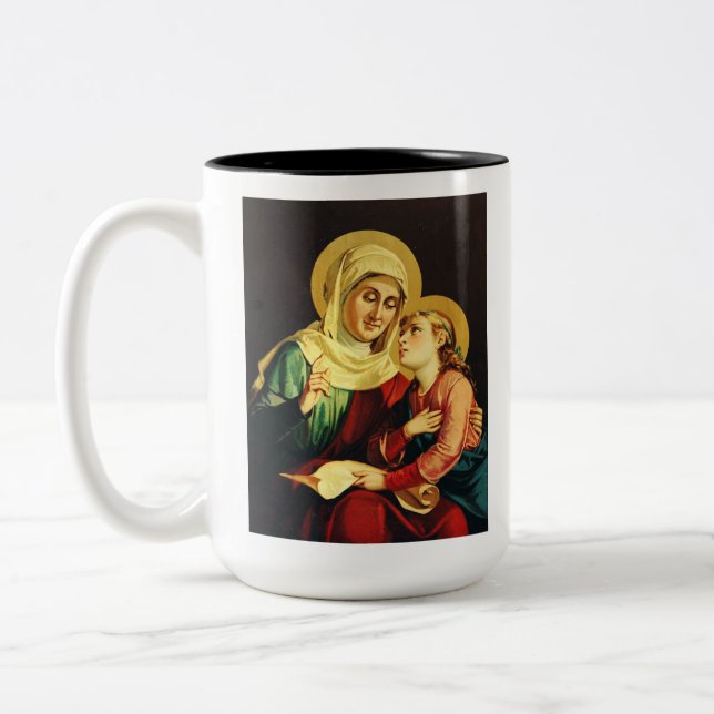 Tasse 2 Couleurs Saint Ann et Vierge Marie (Gauche)