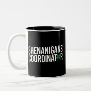 Tasse 2 Couleurs Saint Patrick's Day Shenanigan Coordonnateur