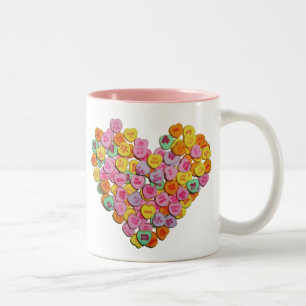 Tasse 2 Couleurs Saint Valentin Coeur de bonbons