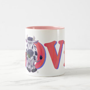 Tasse 2 Couleurs Saint-Valentin de la vache
