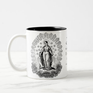 Tasse 2 Couleurs Sainte Vierge Marie Prière religieuse
