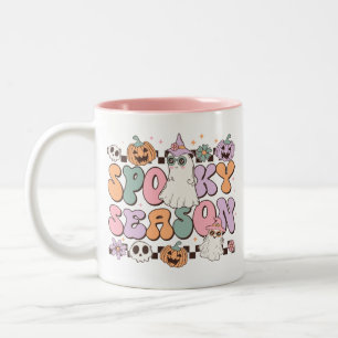 Tasse 2 Couleurs Saison Éffrayante des fantômes d'Halloween