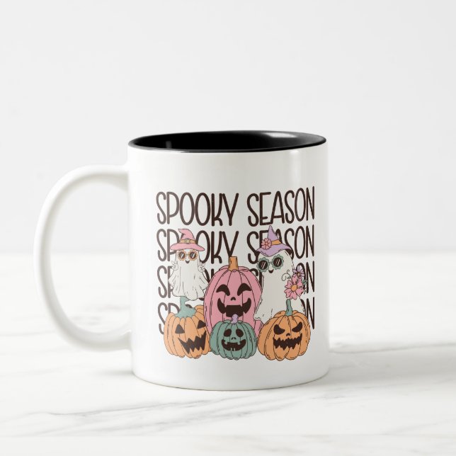 Tasse 2 Couleurs Saison Éffrayante d'Halloween (Gauche)