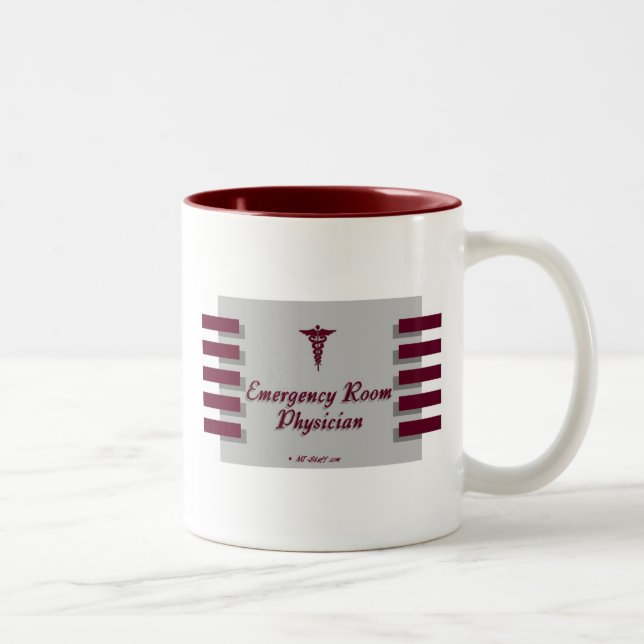 Tasse 2 Couleurs Salle d'urgence DocGrey (Droit)