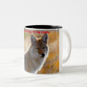 Tasse 2 Couleurs Salutations de Noël Mon Vieux Coyote
