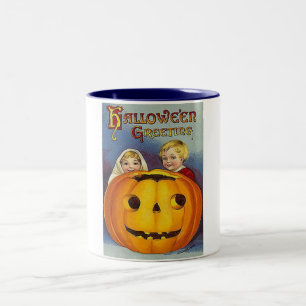 Tasse 2 Couleurs Salutations d'Halloween vintage