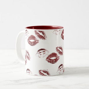 Tasse 2 Couleurs S'AMUSER ! Imprimantes Red Lipstick