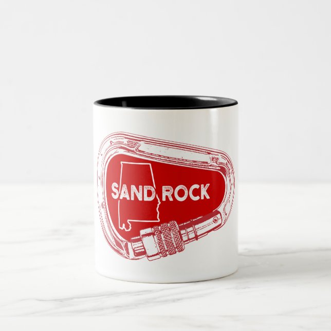 Tasse 2 Couleurs Sand Rock Alabama Rock Escalade Carabiner (Centre)