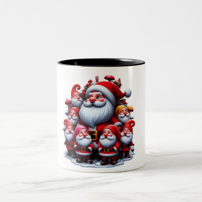 Tasse 2 Couleurs Santa Claus (Centre)