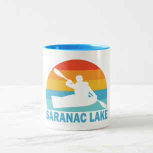 Tasse 2 Couleurs Saranac Lake New York Kayak