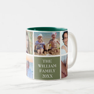 Tasse 2 Couleurs Sauge faite sur commande personnalisée de collage