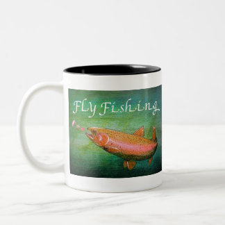 Tasse 2 Couleurs Saumon de truite de pêche à la mouche / Cadeau de