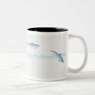Tasse 2 Couleurs Saut du dauphin