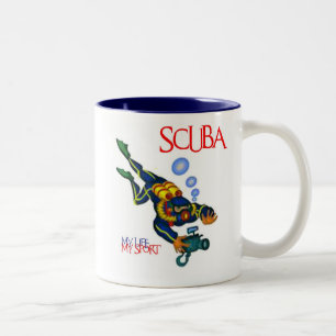 TASSE 2 COULEURS SCAPHANDRE MA VIE MON SPORT