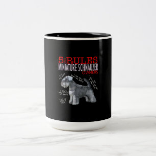 Tasse 2 Couleurs Schnauzer 5 Règles Pour Les Propriétaires De Sch