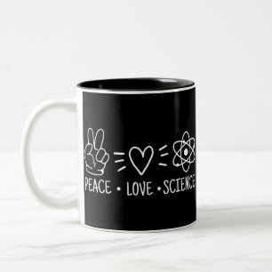 Tasse 2 Couleurs Science de l'amour pour la paix