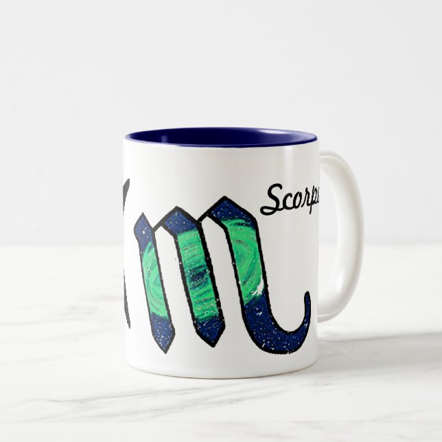 Tasse 2 Couleurs Scorpio. Ziqpu (Devant droit)