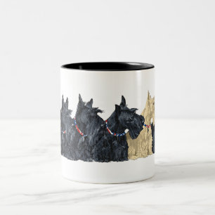 Tasse 2 Couleurs Scottish Terriers noirs et roux