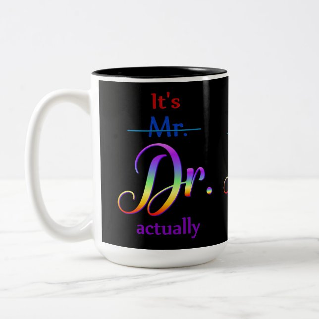 Tasse 2 Couleurs Script Rainbow (Gauche)