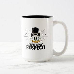 Tasse 2 Couleurs Scrooge McDuck   Montrez Un Peu De Respect !