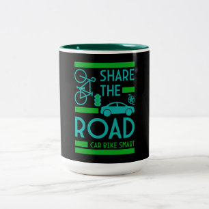 Tasse 2 Couleurs Sécurité routière à bicyclette