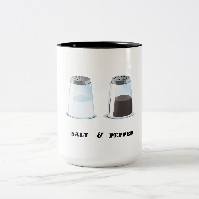 Tasse 2 Couleurs Sel et poivre (Centre)