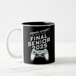 Tasse 2 Couleurs Senior 2025 Classe des Jeux Vidéo Gamer 2025
