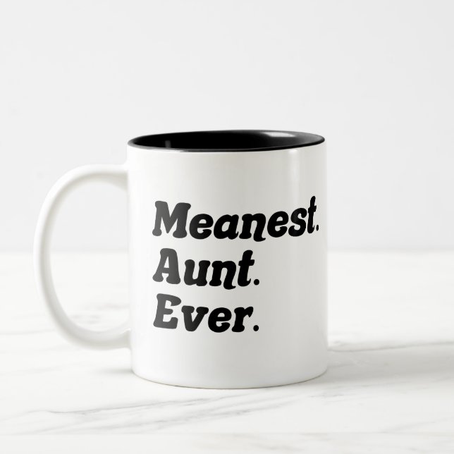 Tasse 2 Couleurs Sens Tante Jour Cool Anniversaire Tante Amusante T (Gauche)