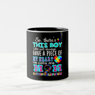 Tasse 2 Couleurs Sensibilisation sur l'autisme de chemise de la Jou