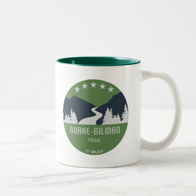 Tasse 2 Couleurs Sentier Burke-Gilman (Droit)