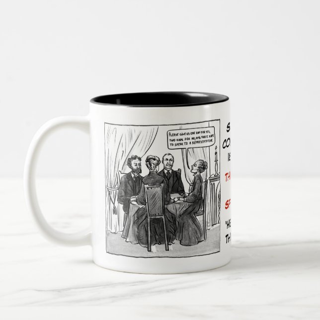 Tasse 2 Couleurs Série de CAprès-MOTS - Conan Doyle, spirite (Gauche)