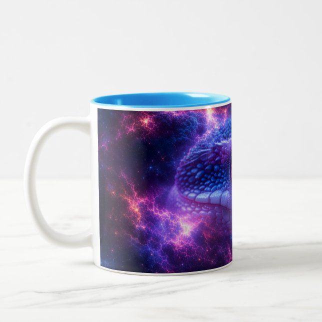 TASSE 2 COULEURS SERPENT DANS L'ESPACE (Gauche)
