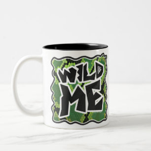 Tasse 2 Couleurs Serpent Wild Me noir et vert impression
